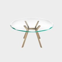 tavolo rotondo design cristallo