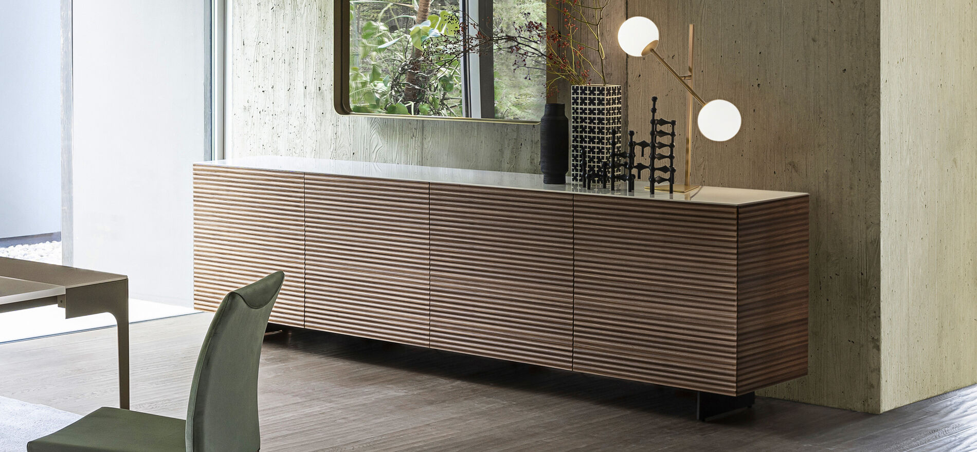 Madia moderna di design, elegante e raffinata - Dolcevita - Riflessi