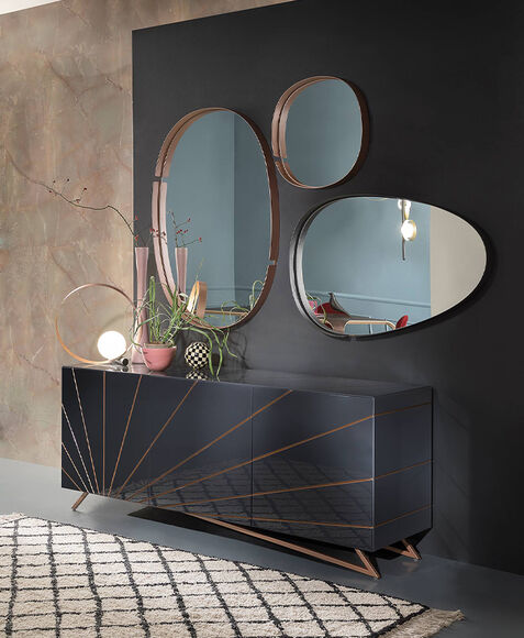 Madia design moderno - Solaris, Riflessi