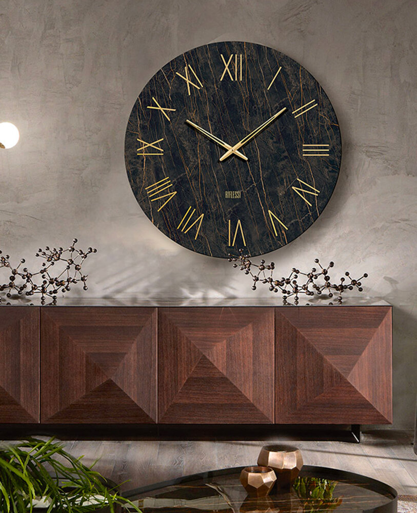 Orologio rotondo d'arredo moderno - Riflessi