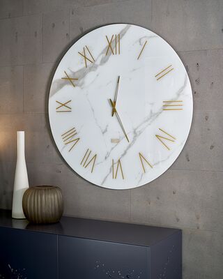 Orologio rotondo elegante dal design monumentale e materico - Portofino - Riflessi