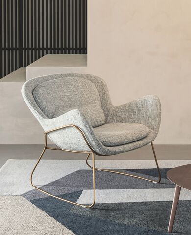 Poltrona di design, lounge chair, elegante e moderna - Meghan, Riflessi