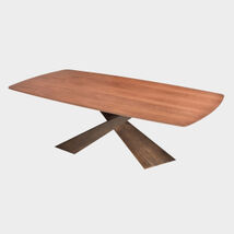 living tavolo legno noce canalett bisellatoo