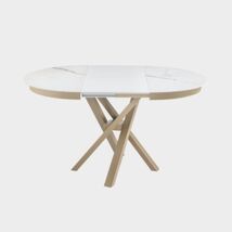 round tavolo ceramica biancostatuario