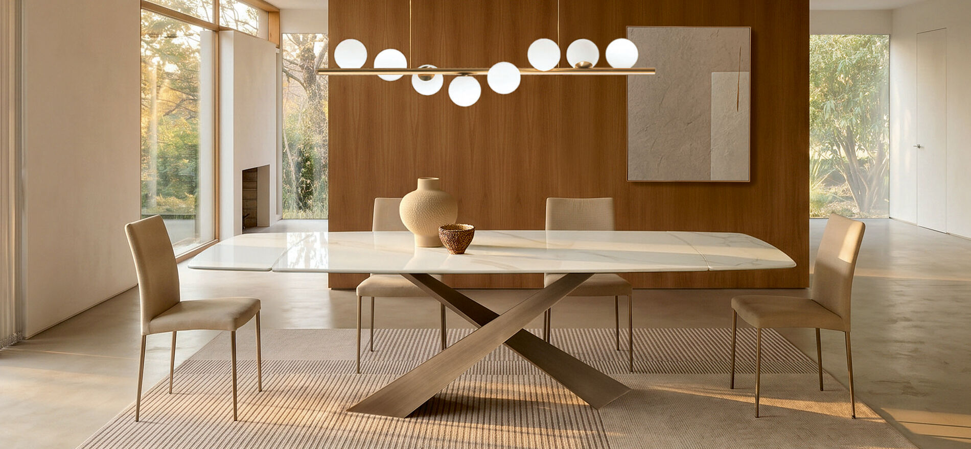 Tavolo allungabile in Ceramica - Living, Riflessi