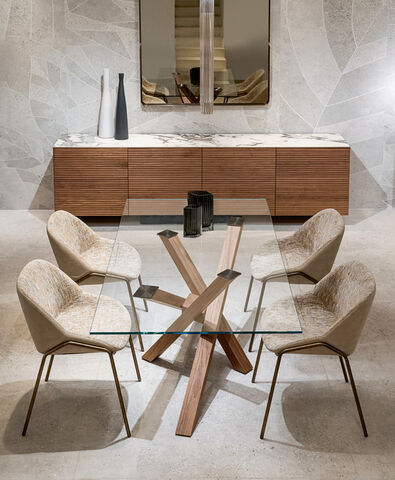 tavolo design cristallo