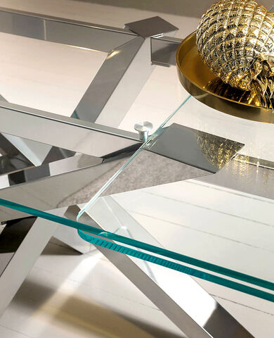 tavoli desing  cristallo